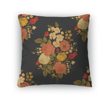 Load image into Gallery viewer, Throw Pillow, Vintage Pattern With Victorian Bouquet