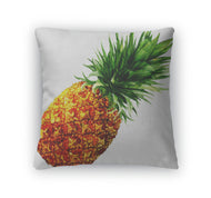 Throw Pillow, Watercolor Pineapple Isolated