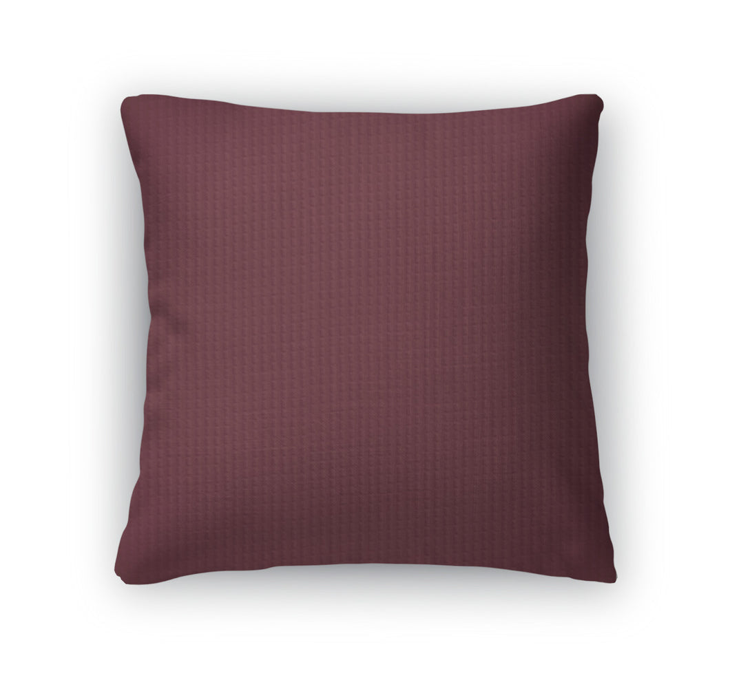 Throw Pillow, Maroon Paper