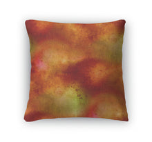 Load image into Gallery viewer, Throw Pillow, Watercolor Isolated Brown Red Orange Spot Abst