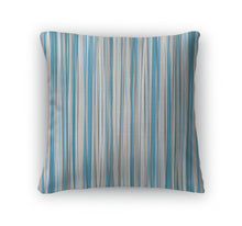 Load image into Gallery viewer, Throw Pillow, Blue Vertical Striped Pattern