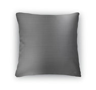 Throw Pillow, Dark Grey Brushed Metal Industrial