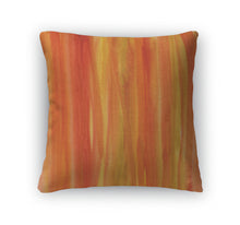 Load image into Gallery viewer, Throw Pillow, Red Brown Yellow Watercolor Abstract