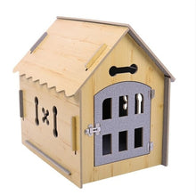 Load image into Gallery viewer, Domestic Delivery Pet Dog Solid Wood House Bed