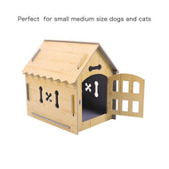 Domestic Delivery Pet Dog Solid Wood House Bed