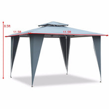 Load image into Gallery viewer, 2 Tier 11.5&#39;x11.5&#39; Gazebo Canopy Shelter