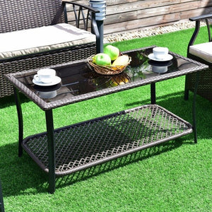 4 PC Garden Furniture Set Outdoor Patio