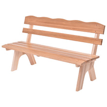 Load image into Gallery viewer, 5 Ft 3 Seats Outdoor Wooden Garden Bench