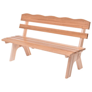 5 Ft 3 Seats Outdoor Wooden Garden Bench