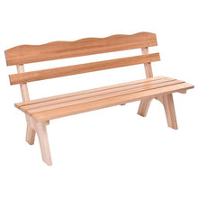 Load image into Gallery viewer, 5 Ft 3 Seats Outdoor Wooden Garden Bench