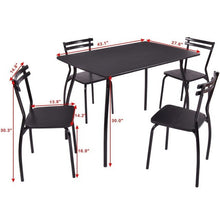 Load image into Gallery viewer, 5 Piece Dining Set Table and 4 Chairs