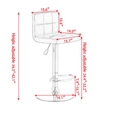 Load image into Gallery viewer, Bar Stool Swivel Adjustable PU Leather