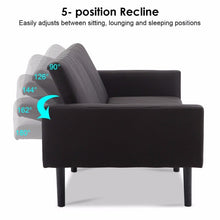 Load image into Gallery viewer, Futon Sofa Bed Convertible Recliner Couch