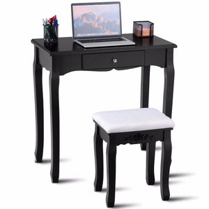 Makeup Dressing Table Stool Set Jewelry