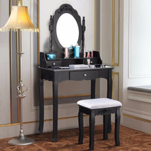 Load image into Gallery viewer, Makeup Dressing Table Stool Set Jewelry