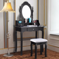 Makeup Dressing Table Stool Set Jewelry