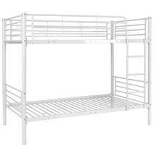 Load image into Gallery viewer, Metal Twin Over Twin Bunk Bed with Ladder