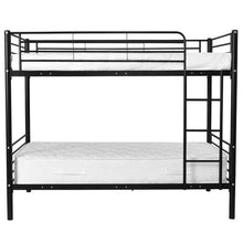 Load image into Gallery viewer, Metal Twin Over Twin Bunk Bed with Ladder