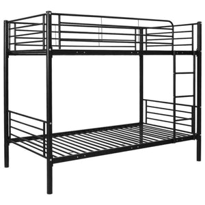 Metal Twin Over Twin Bunk Bed with Ladder