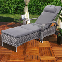 Load image into Gallery viewer, Outdoor Chaise Lounge Chair Recliner