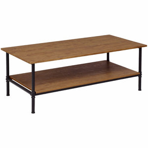 Rectangle Coffee Table Metal Frame Accent