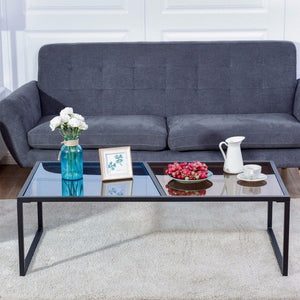 Rectangular Coffee Table Tempered Glass