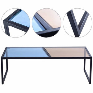 Rectangular Coffee Table Tempered Glass