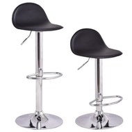 Set of 2Pcs Swivel Bar Stools Modern