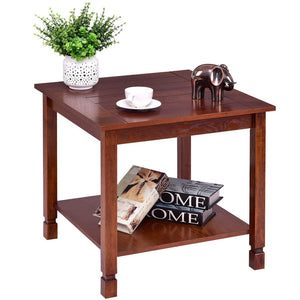 Wood Side Table Living Room End Table