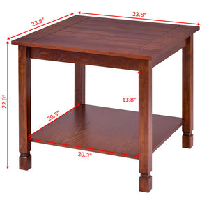 Wood Side Table Living Room End Table