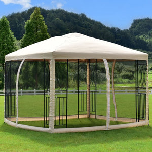 10'x10' Gazebo Canopy Shelter Patio Wedding