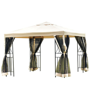 10'x10' Gazebo Canopy Shelter Patio Wedding