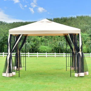 10'x10' Gazebo Canopy Shelter Patio Wedding