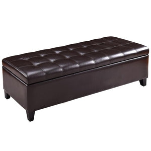 51'' Storage Ottoman Bench Modern PU