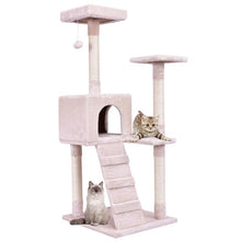 Load image into Gallery viewer, 52&quot; Cat Tree Wood Cat Jumping Toy with