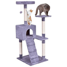 Load image into Gallery viewer, 52&quot; Cat Tree Wood Cat Jumping Toy with