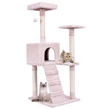 Load image into Gallery viewer, 52&quot; Cat Tree Wood Cat Jumping Toy with