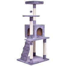 Load image into Gallery viewer, 52&quot; Cat Tree Wood Cat Jumping Toy with