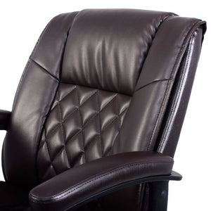 Ergonomic PU Leather Mid-Back Executive