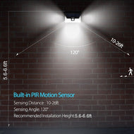 LITOM 24 LED solar light IP65 waterproof Wide