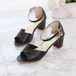 New 2018 Sandals High Heel Sandals Women Ankle