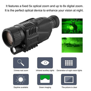 Night-Vision Monocular Tactical Infrared Night