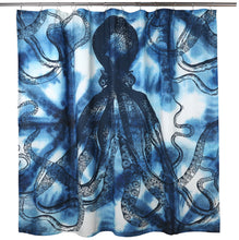 Load image into Gallery viewer, OCTOPUS SHIBORI SHOWER CURTAIN