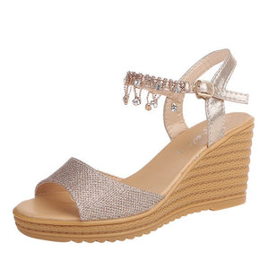 Summer Fashion Sandals Shoes Women Round Toe