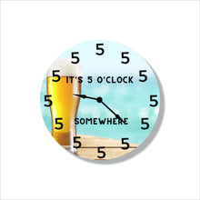 Load image into Gallery viewer, Beer Themed Clock