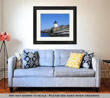 Load image into Gallery viewer, Framed Print, Castle Hill Lighthouse Rhode Island USA