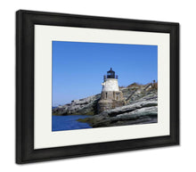 Load image into Gallery viewer, Framed Print, Castle Hill Lighthouse Rhode Island USA