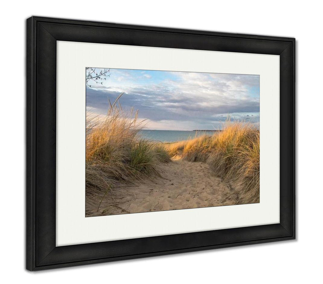 Framed Print, Austin Beach Walk