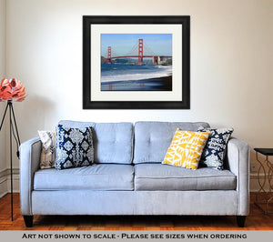 Framed Print, San Francisco Golden Gate Bridge