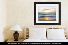 Load image into Gallery viewer, Framed Print, Sunrise Over Ocean In Miami Beach Florid